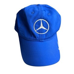 Mercedes Nike Golf Emblem Hat Adjustable Strapback Baseball Cap Cobalt Blue